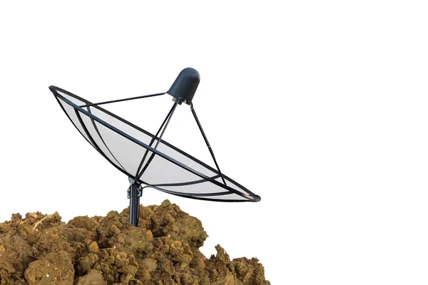 Satellite dish transmission data — Stock Photo, Image