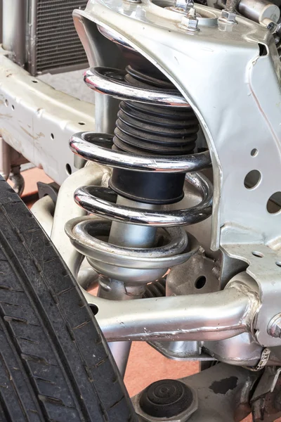 Conjunto de choque y freno en coche de alto rendimiento — Foto de Stock