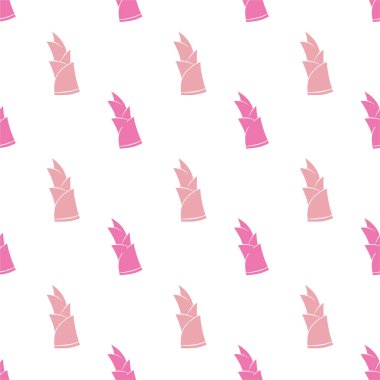 Beyaz arka planda kusursuz bambu filizleri. vektör illüstrasyonu.