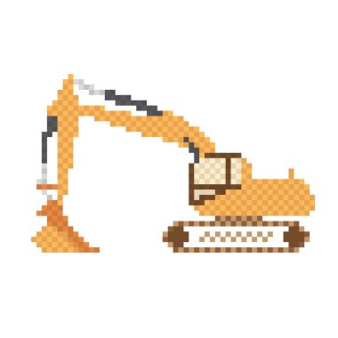 Beyaz arka planda pikselli çapa. vektör illüstrasyonu.