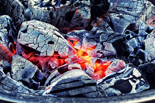 Carbón en llamas Imagen de archivo