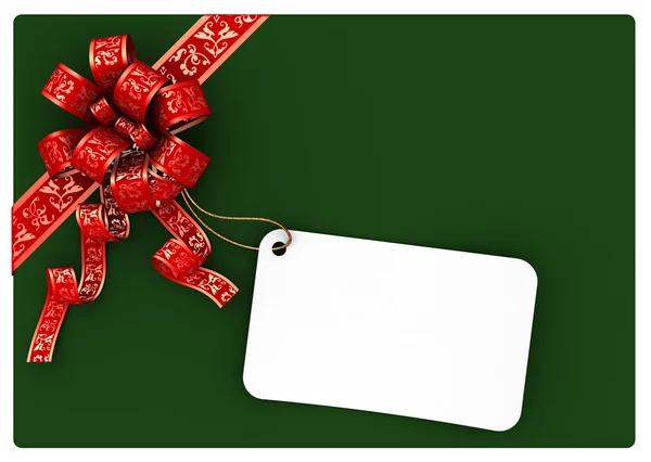 Kırmızı yay yeşil harfi işlenmiş