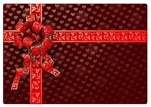 işlenmiş kırmızı hediye kutusu