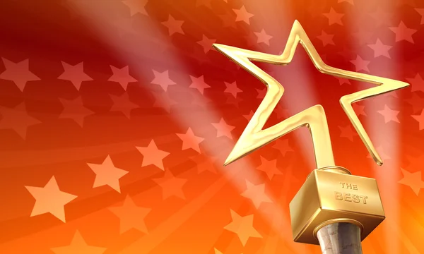 kırmızı yıldız zemin üzerine altın yıldız