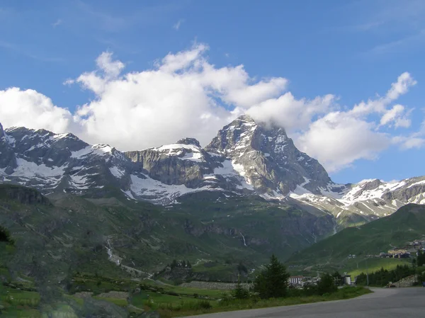 Cervinia Valle d'Aosta — Stockfoto