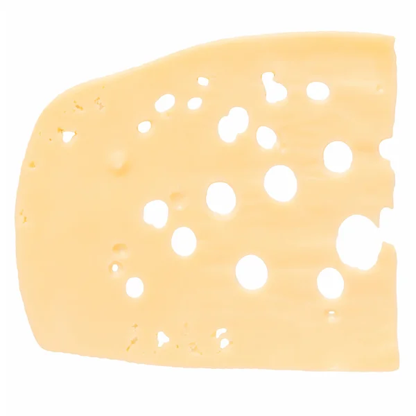 Fetta di formaggio Emmental — Foto Stock