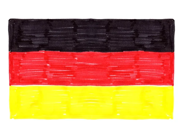 Deutsche Flagge — Stockfoto