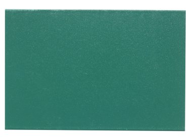 Beyaz arka plan üzerinde izole metal örnek yeşil boyalı