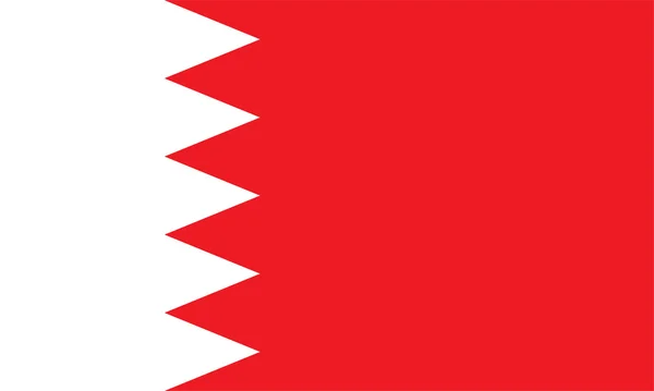 National flag of Bahrain — Stock Photo, Image