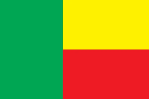 Nationalflagge von Benin — Stockfoto