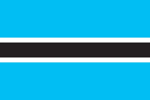 Bandeira nacional de Botswana — Fotografia de Stock