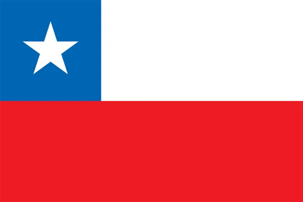 Bandeira nacional de Chile — Fotografia de Stock