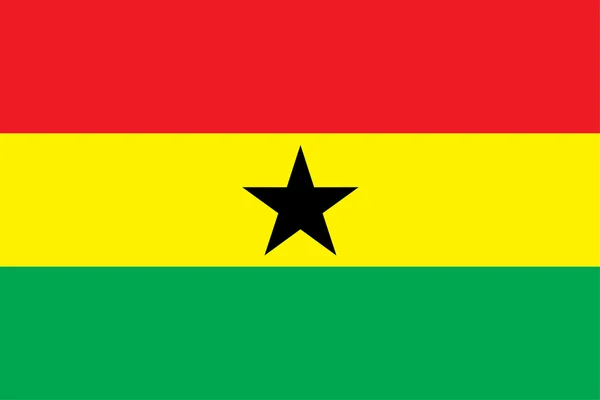 Εθνική σημαία της Γκάνα — Φωτογραφία Αρχείου