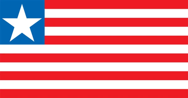 Bandera nacional de Liberia — Foto de Stock