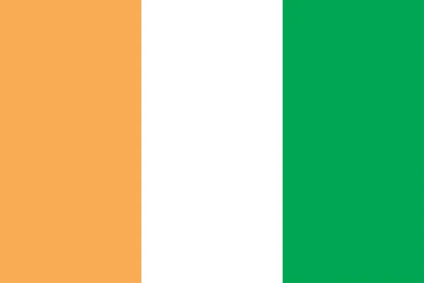 Státní vlajka cote ivoire — Stock fotografie