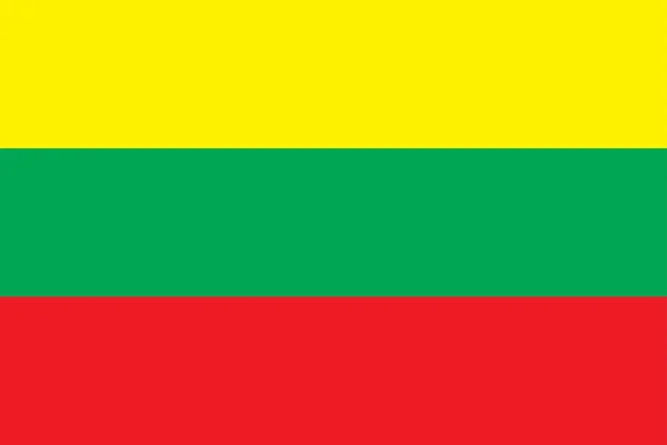 Nationale vlag van Litouwen — Stockfoto