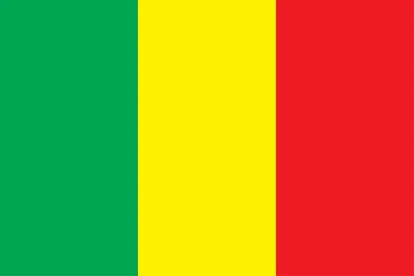 National flag of Mali — ストック写真