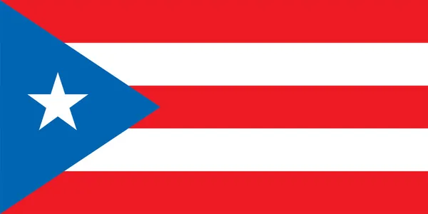 National flag of Puerto Rico — Stock Photo, Image