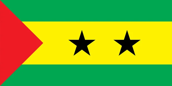 Nationalflagge von São Tomé und Principe — Stockfoto