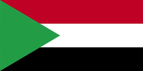National flag of Sudan — Stock Photo, Image