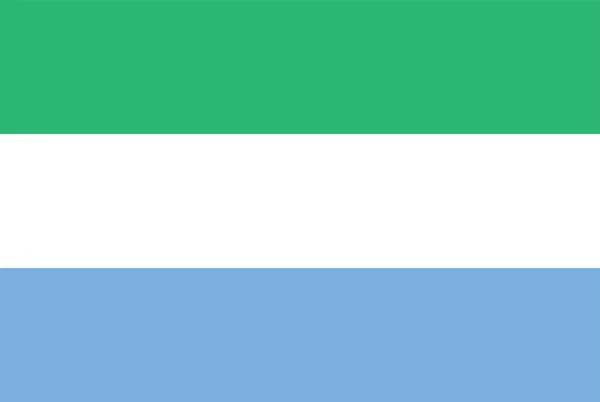 Nationalflagge von sierraleone — Stockfoto