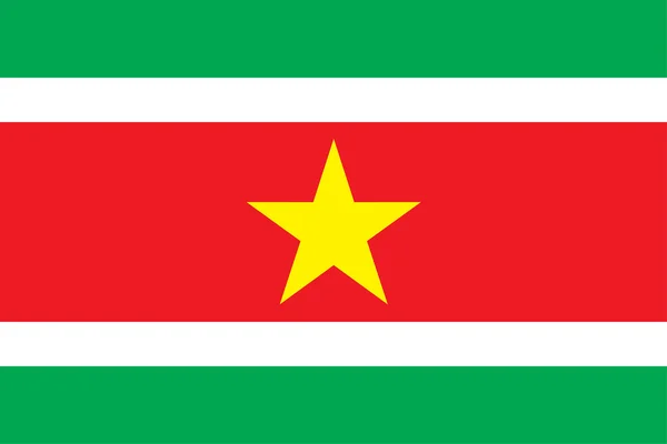 Surinams flagga — Stockfoto