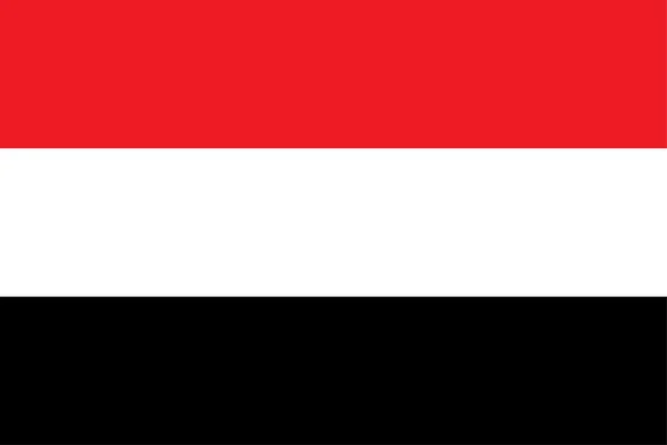 Nationale vlag van Jemen — Stockfoto