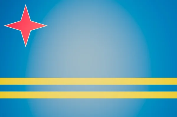 Ретро-взгляд Государственный флаг Арубы — стоковое фото