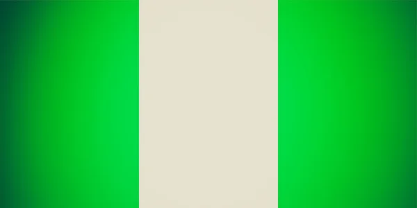 Flaga narodowa stylu retro z Nigerii — Zdjęcie stockowe