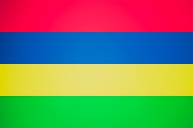 Retro görünüm mauritius bayrağı