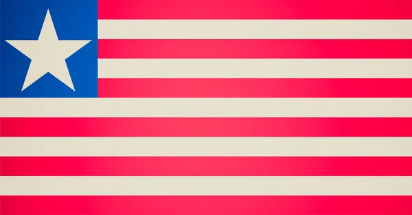 Retro look National flag of liberia — Stock Photo, Image