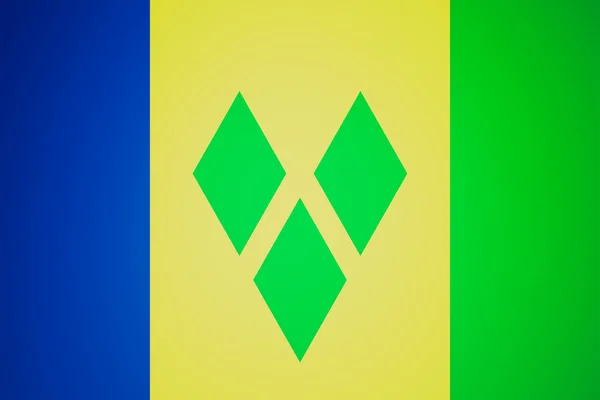 Retro-look nationale vlag van saint vincent en de grenadines — Stockfoto