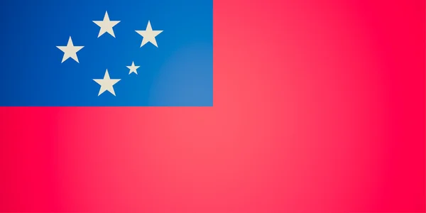 Look retrò Bandiera nazionale di Samoa — Foto Stock