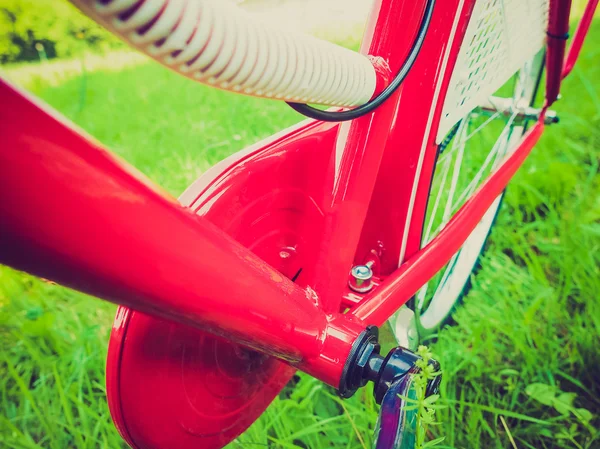 Retro olhar detalhe da bicicleta — Fotografia de Stock