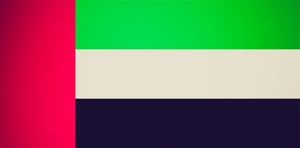Retro look Bandera nacional de Emiratos Árabes Unidos — Foto de Stock