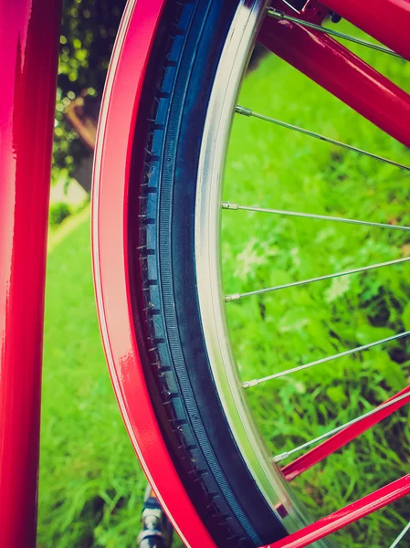Wyglądowi retro rower detal — Zdjęcie stockowe