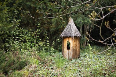 park küçük ev şeklinde ahşap dekorasyon