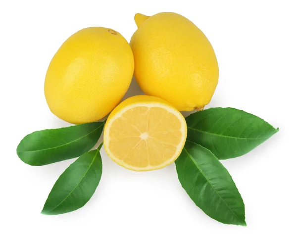 Fresh lemon isolated on white — Stock Photo, Image