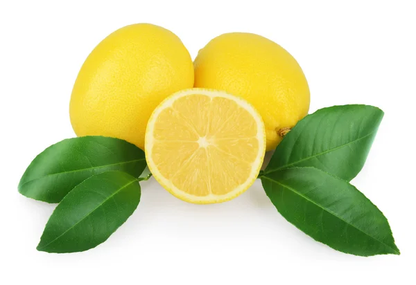 Fresh lemon isolated on white — Stock Photo, Image