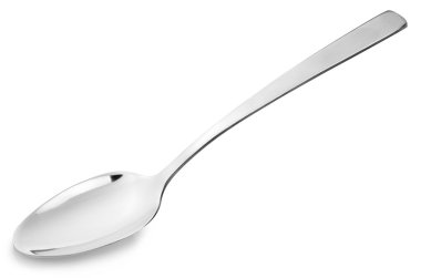 kaşık beyaz arkaplanda izole