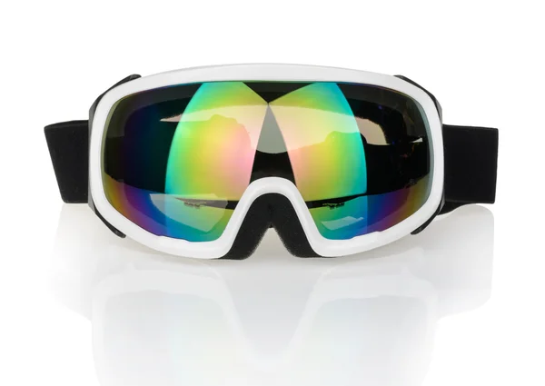 Лыжные очки изолированы на белом — стоковое фото