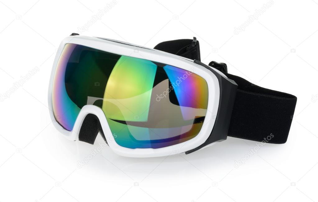 Ski glasses isolated on a white