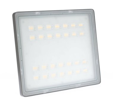 LED spot ışıkları beyaz arkaplanda izole edildi.