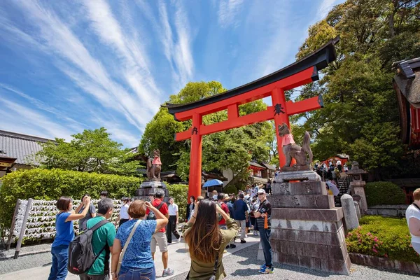 Kjóto Japonsko Květen 2019 Svatyně Fushimi Inari Kjóto Japonsko — Stock fotografie
