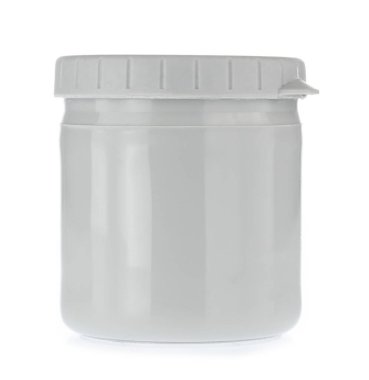 Bebek bezi kremleri beyaz arkaplanda izole edildi.    