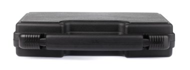 Beyaz arkaplanda izole edilmiş ekipmanlar için plastik kutu 