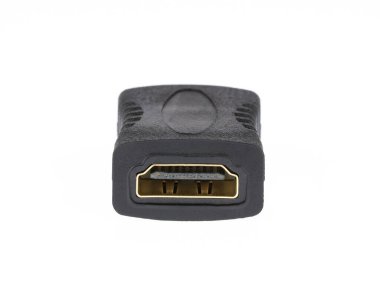 HDMI dönüştürücüsü beyaz arkaplanda izole edildi