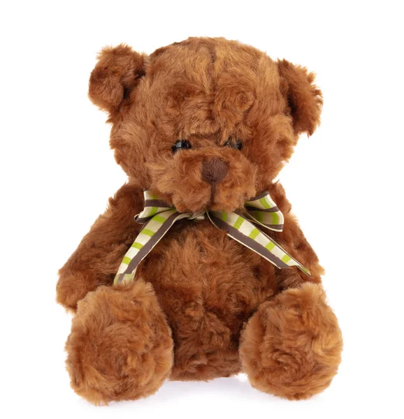 Teddybär Puppe Isoliert Auf Weißem Hintergrund — Stockfoto