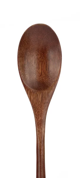 Spoon Bambu Kök Isolerad Vit Bakgrund — Stockfoto