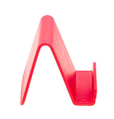 Telefon standı beyaz arkaplanda izole.